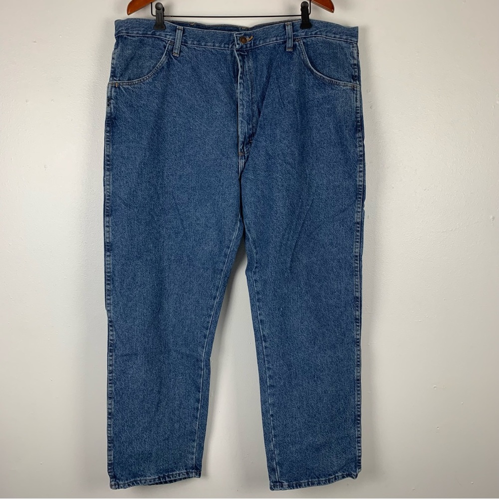 Rustler Jeans Mens Size 42x30 Regular Fit Straight‎ Leg Heavy Weight Workwear